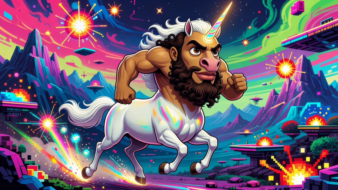 an image of mythical creature I conjured up called a JewNicorn. Or make it carto